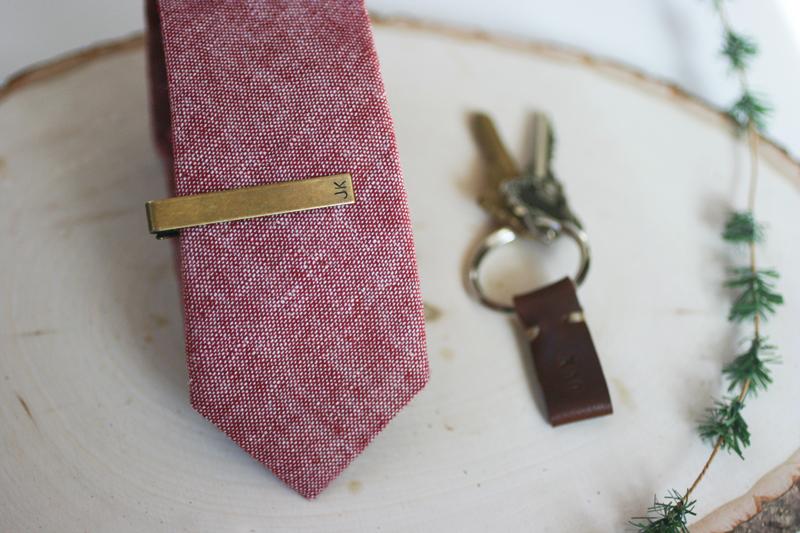 DIY personalized tie clips