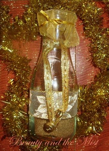 DIY:Decorate Christmas bottles, jars or boxes DIY:Decorate Christmas bottles, jars or boxes