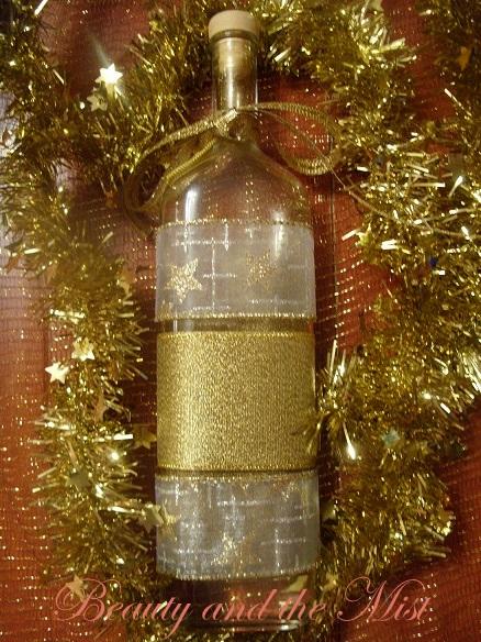 DIY:Decorate Christmas bottles, jars or boxes DIY:Decorate Christmas bottles, jars or boxes