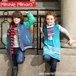 Minnie Minors Fall Winter Party Wear Dresses Collection For Kids 2012-13