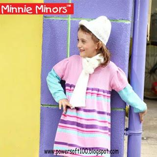 Minnie Minors Fall Winter Party Wear Dresses Collection For Kids 2012-13