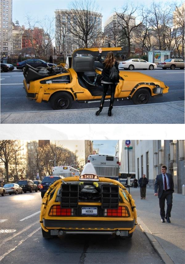 Nooka NYC DeLorean Taxi 2 NYC DeLorean Cab Takes You Back to Your Future Destination