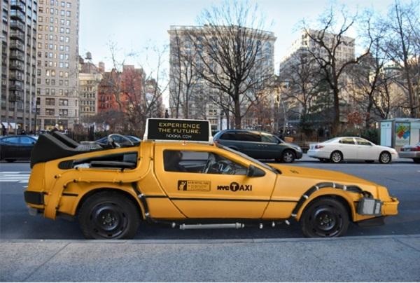 Nooka NYC DeLorean Taxi NYC DeLorean Cab Takes You Back to Your Future Destination