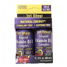 Pro-Wellness Liquid Vitamin B12 Complex Dietary Supplement 2 Pack, Natural Cherry Flavor