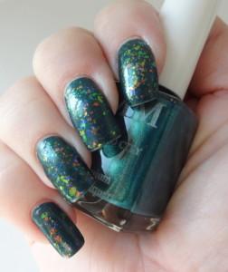 Color Me Monthly brings you Emerald City nail polish Color Me Monthly Emerald City and Color Club Snow Flakes