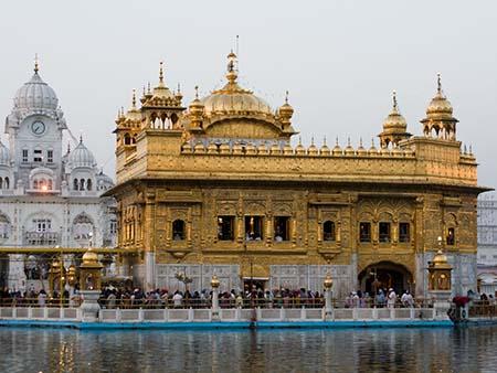 The Golden Temple a prominent Sikh Gurdwara