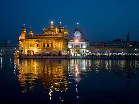 The Golden Temple at twilight