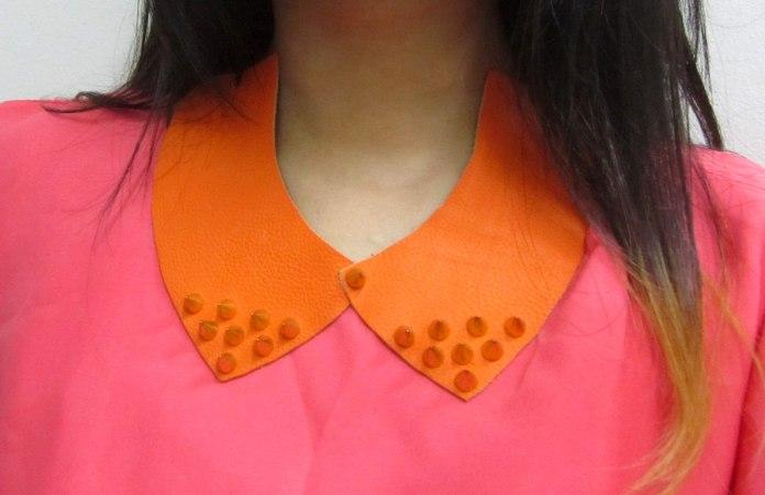 DIY Leather Studded Collar (Detachable)