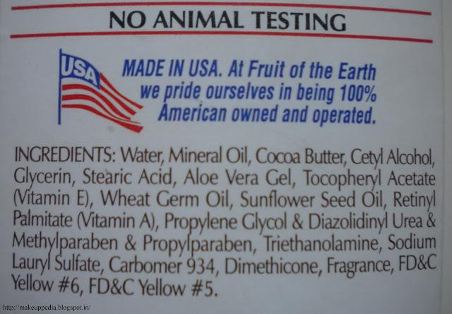 Fruit of the earth body lotion Fruit of the earth body lotion