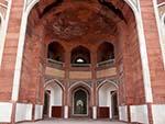 One of the main exterior arches of Humayun's Tomb