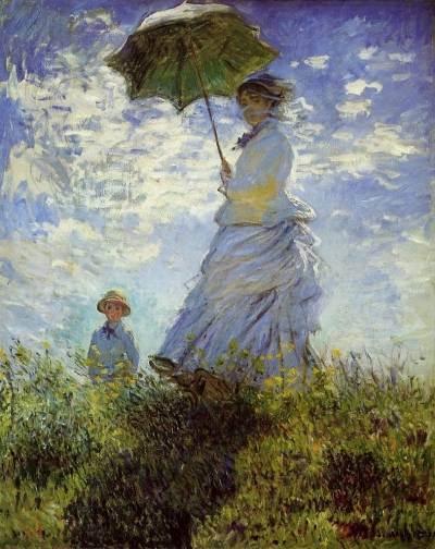 Claude-Monet-The-Walk-Woman-with-a-Parasol-Oil-Painting