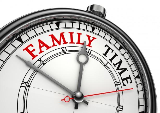 family time concept clock
