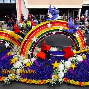 The Sierra Madre Rose Float Association won the Isabella Coleman Trophy for its entry, 
