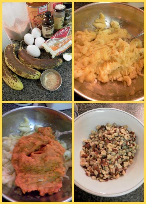 Wholegrain, Banana, Pumpkin & Maple Loaf-collage ingredients