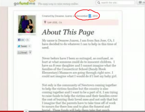 Sandy Hook RIP/donation webpages created BEFORE the massacre SH victims fund About