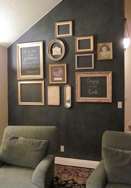 Color Roundup: Using Black in Interior Design blackboard wall by Michelle