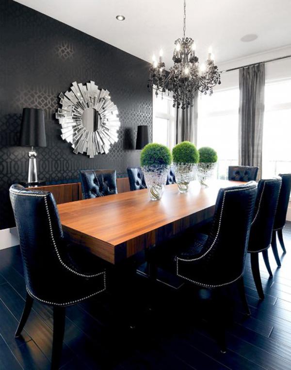 Color Roundup: Using Black in Interior Design black dining room