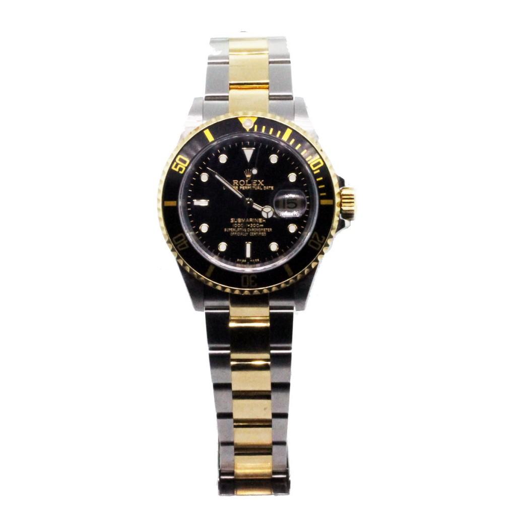 Rolex Submariner 16113 Two Tone Mens Watch