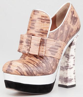 Shoe of the Day | Miu Miu Faux-Lizard Platform Loafer