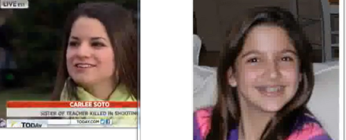 Remarkable resemblance of Sandy Hook victims and professional crisis actors Carlee Soto is Samantha Sexton
