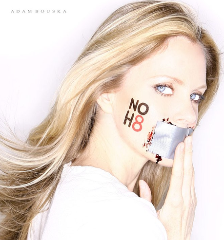 Photo Kristin Bauer van Straten poses for the NOH8 Campaign