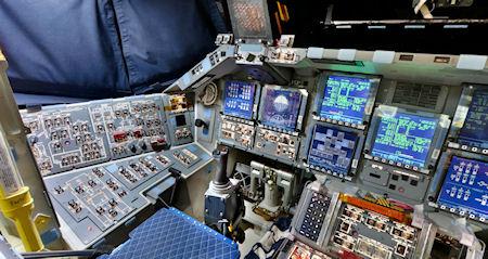 Space Shuttle Disvocery Flight Deck