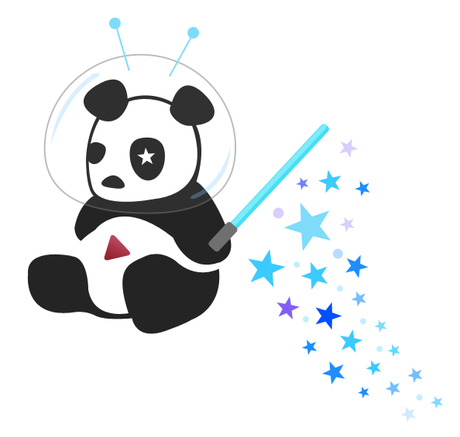 Cosmic Panda Logo Youtube
