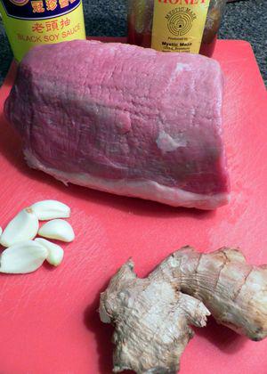 Asian style herb rolled beef - Marinade ingredients