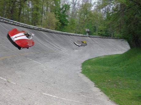 On the banking at Monza