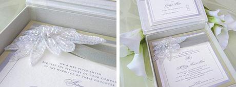 Vintage couture wedding invitations from Wanderlust Cards in Scotland