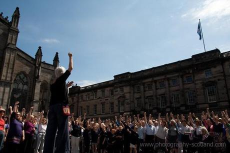 Photo - fundraising event for Wateraid: 'Big Sing' Edinburgh, Scotland