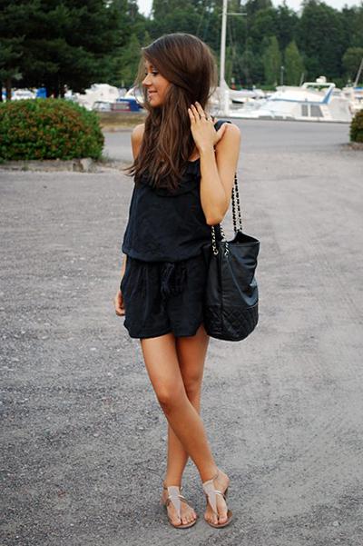 romper-navy-nude-sandals Summer Style: Forget the Sundress!