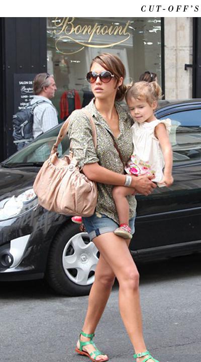cut-offs-Jessica-Alba Summer Style: Forget the Sundress!