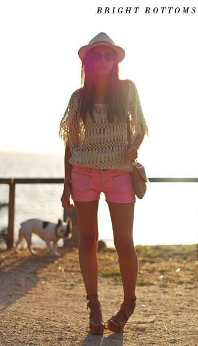 brights-pink-shorts-fedora-fashion-salade Summer Style: Forget the Sundress!