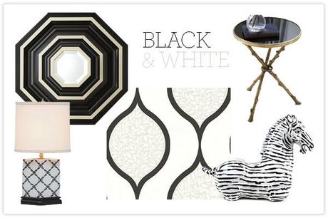 Modern Chic Home: black & white