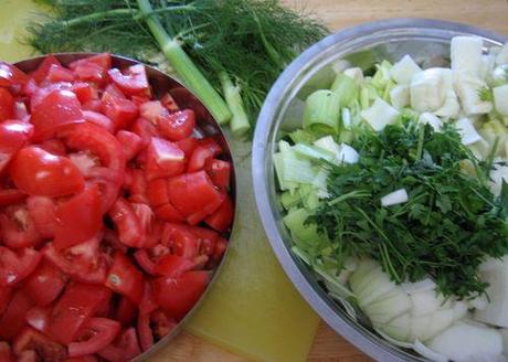 Soupe de poisson - Bouillabaisse - Prepare Ingredients Soupe de poisson - Bouillabaisse - Prepare Ingredients
