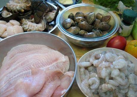 Bouillabaisse - Prepare Ingredients Bouillabaisse - Prepare Ingredients