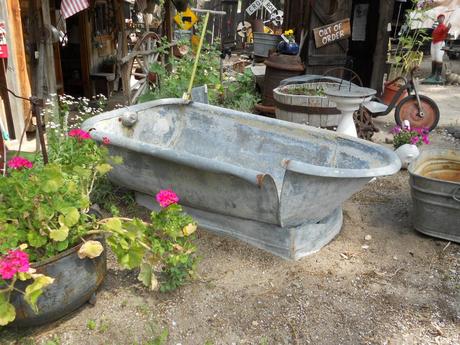 Antique bathtub at big bear lake antique market