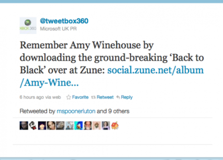 winehouse tweet How not to respond to the death of Amy Winehouse