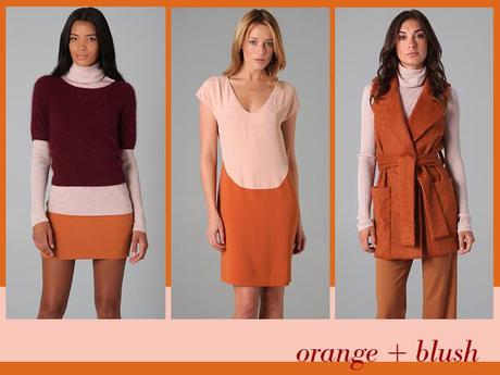 fall trend: orange + blush