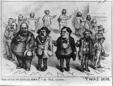 DEBT CEILING crisis:  Thomas Nast - Who drove the country into bankruptcy?