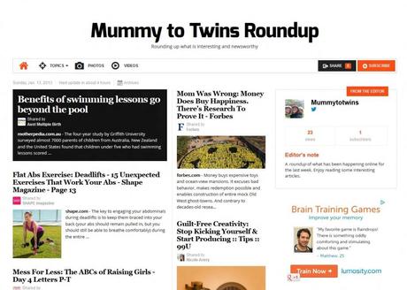 Mummy to Twins Roundup - Rounding up what is interesting and newsworthy