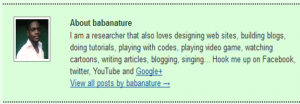 ADDING AUTHOR’S BIO TO BLOGGER BLOG POST how to create author bio