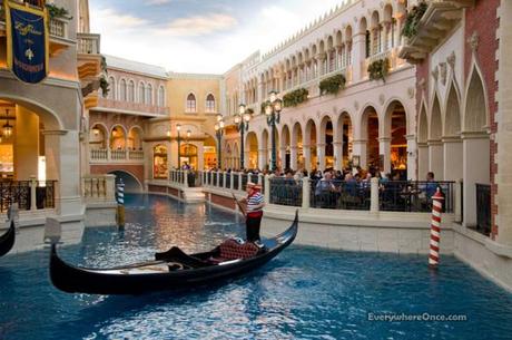 Las Vegas Venetian Hotel, Venice, Canals, Vaporetto