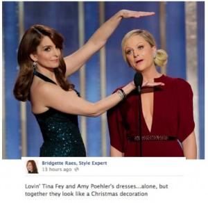Amy Poehler and Tina Fey 2013 Golden Globes