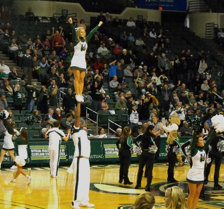 Cleveland State Cheerleaders Putting in Work!