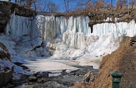 Behind Minnehaha's Frozen Falls