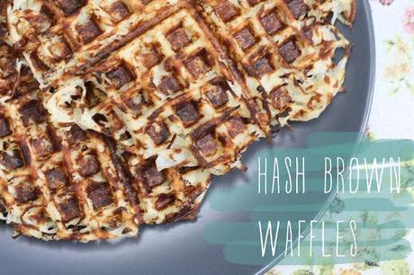on hash brown waffles...