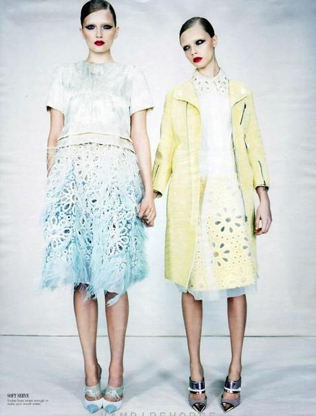 Lily Donaldson, Jourdan Dunn, Cara Delevingne and Nyasha Matonhodze for W magazine January 2012 by Emma Summerton Lily Donaldson, Jourdan Dunn, Cara Delevingne and Nyasha Matonhodze for W magazine January 2012 by Emma Summerton 2