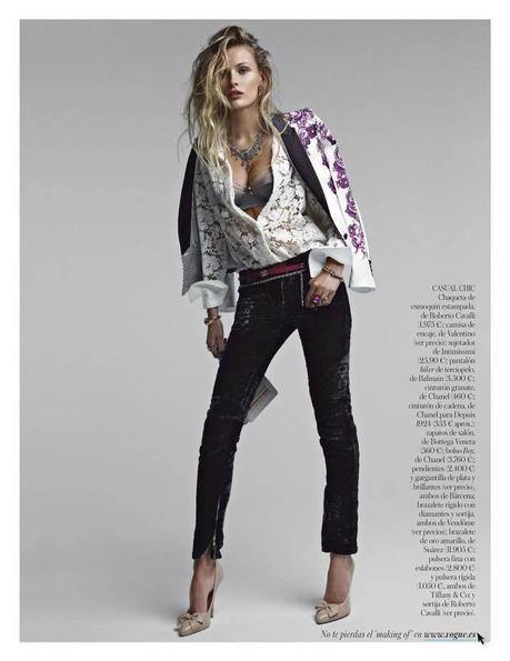Edita Vilkeviciute by Patrick Demarchelier for Vogue Spain January 2013 5